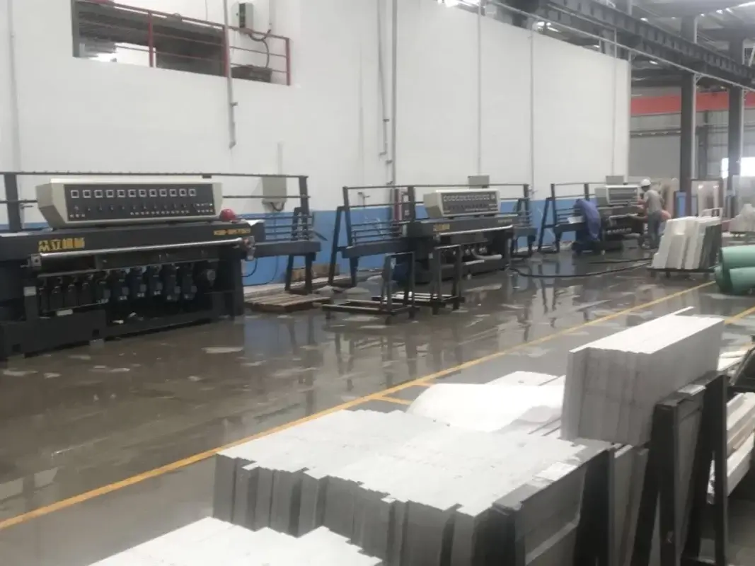 Automatic Stone Round Edge Shaping Beveling Machine Customer Case