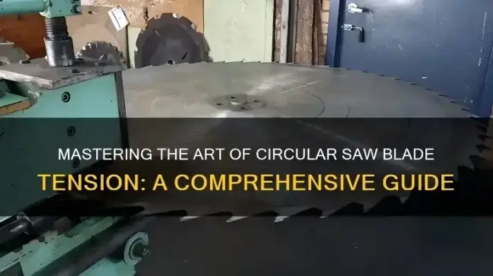 Dynamic tensioning process on large diamond saw blades
