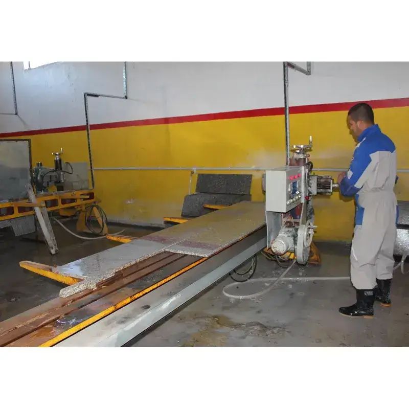 European Stone Startup using Single Head Edge Polisher
