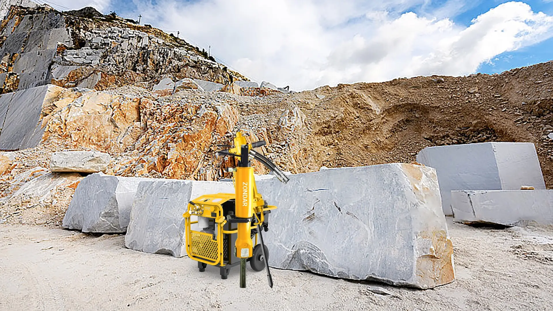 How to avoid hydraulic rock splitter feather from destroying