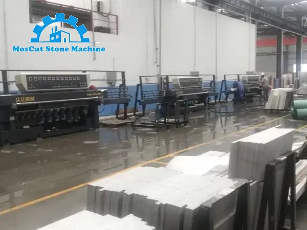 Automatic Stone Round Edge Shaping Beveling Machine Customer Case